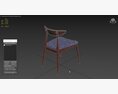 Christopher Knight Home Barron Fabric Dining Chairs Modelo 3d