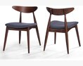 Christopher Knight Home Barron Fabric Dining Chairs 3D 모델 