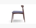 Christopher Knight Home Barron Fabric Dining Chairs Modello 3D