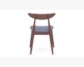 Christopher Knight Home Barron Fabric Dining Chairs Modelo 3d