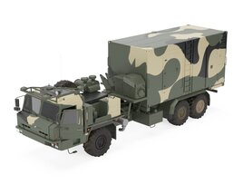 Command and Control Vehicle 50K6 Vityaz Camo Modèle 3D