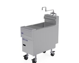 Commercial Pasta Cookers Rinse Station Pitco SSRS14 3D模型