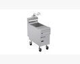 Commercial Pasta Cookers Rinse Station Pitco SSRS14 Modelo 3d