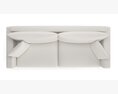 Contemporary Velvet Upholstered Sofa Modèle 3d