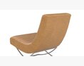 Cooper Armless Leather Chair Modèle 3d