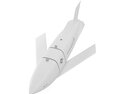 Cruise Missile AGM 158 JASSM 3d model wire render