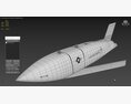 Cruise Missile AGM 158 JASSM 3D模型 侧视图