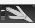 Cruise Missile AGM 158 JASSM 3D-Modell clay render