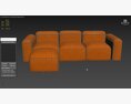 DLOETT L-Shape Modular Sectional Sofa 3D-Modell