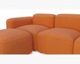 DLOETT L-Shape Modular Sectional Sofa 3D-Modell