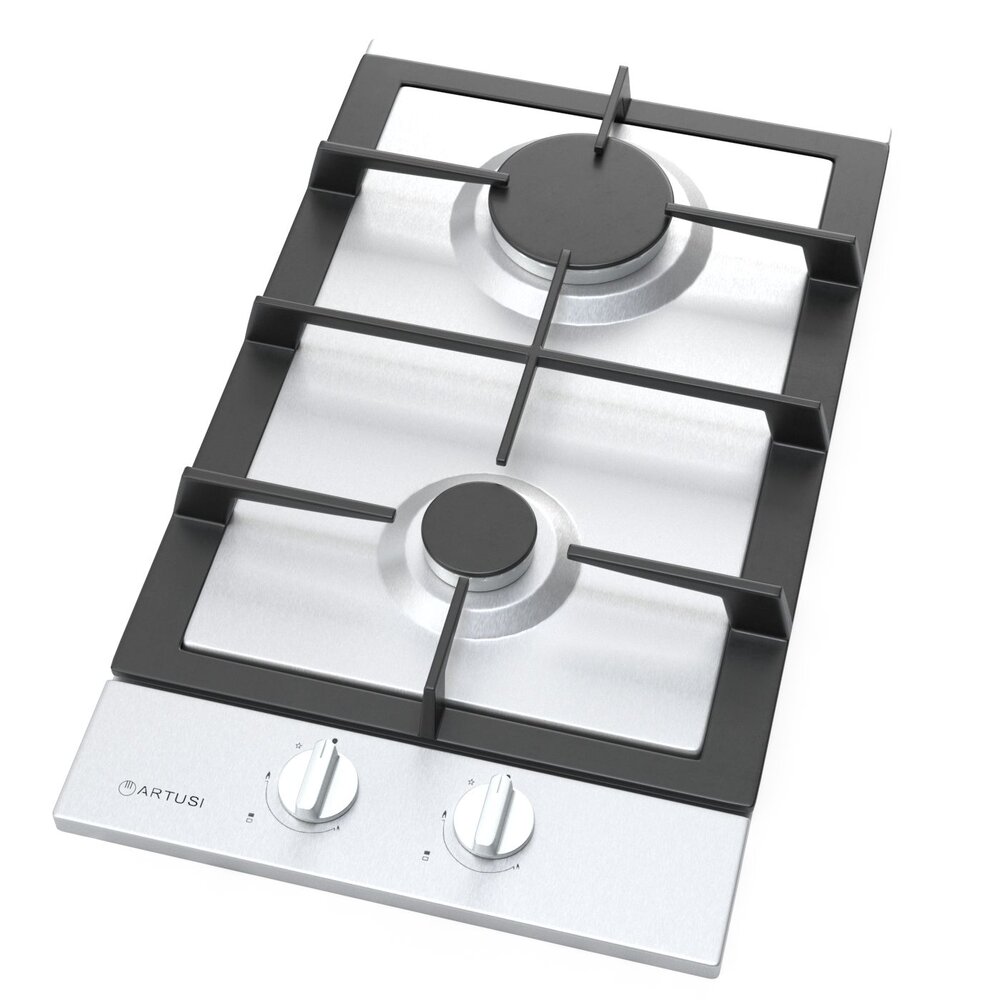 Domino Gas Cooktop CAGH32X Artusi 3D-Modell