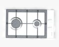 Domino Gas Cooktop CAGH32X Artusi 3D-Modell