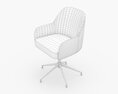 Donisi Leather Swivel Office Chair 3D模型