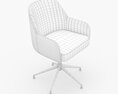 Donisi Leather Swivel Office Chair Modèle 3d