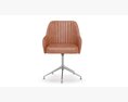Donisi Leather Swivel Office Chair Modelo 3D