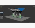 Electric Vehicle Charging Point with EV Station 02 Modelo 3d