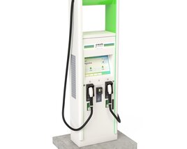 Electric Vehicle Charging Station Electrify America Part 2 3D model