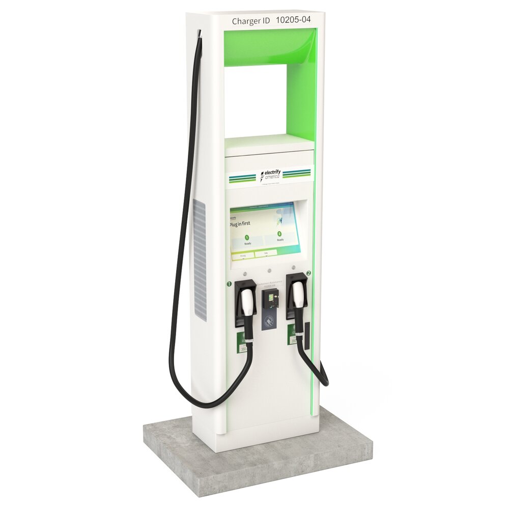 Electric Vehicle Charging Station Electrify America Part 2 3D model