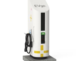 Electric Vehicle Charging Station EV GO 3 3D модель