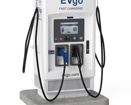 Electric Vehicle Charging Station EV GO 4 Modelo 3D