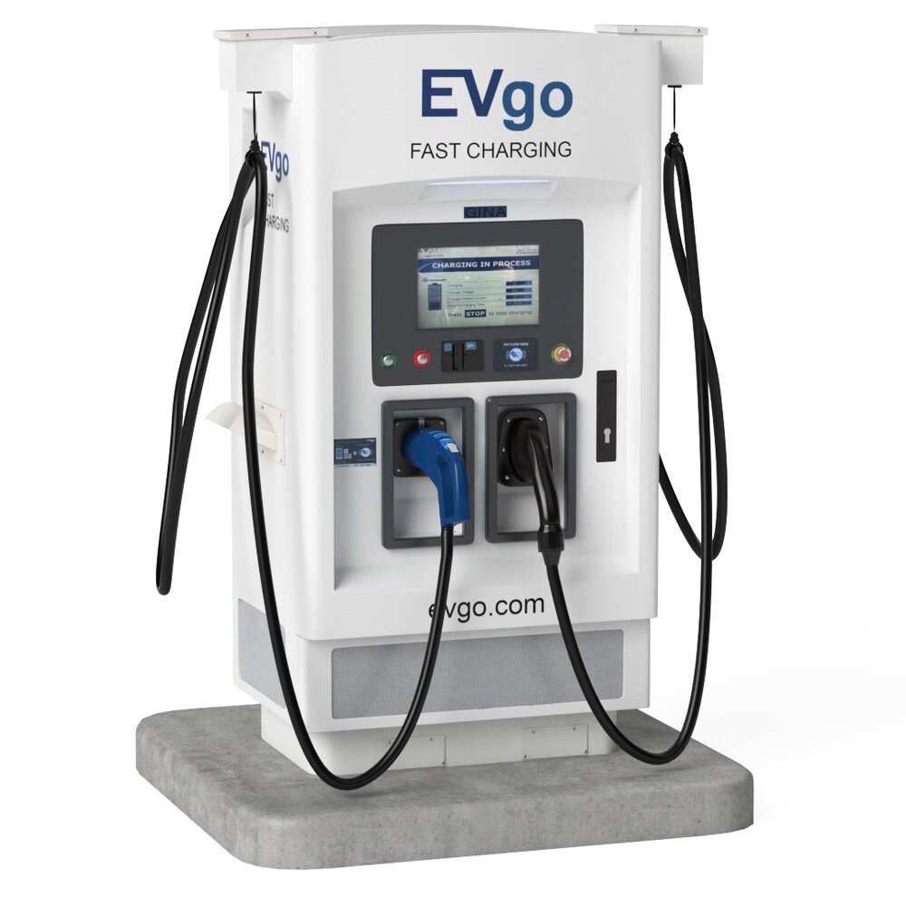 Electric Vehicle Charging Station EV GO 4 3D модель