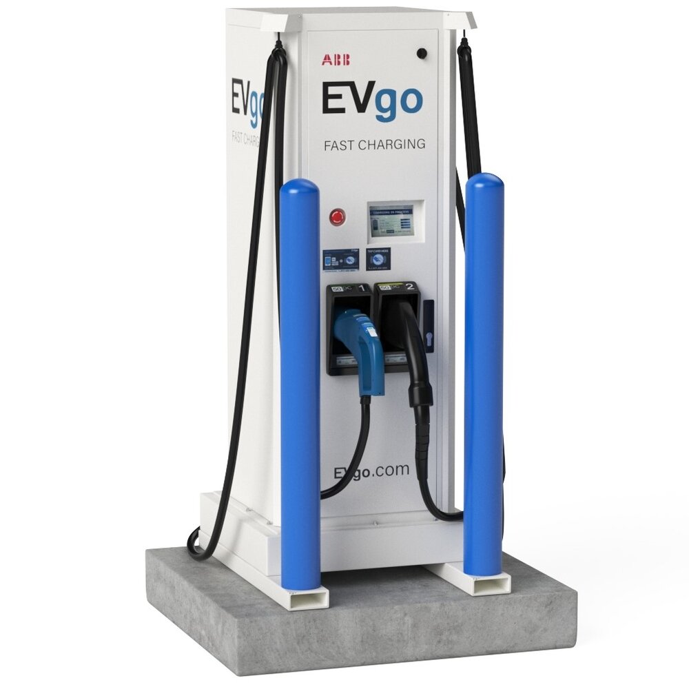 Electric Vehicle Charging Station EV GO 5 3D model