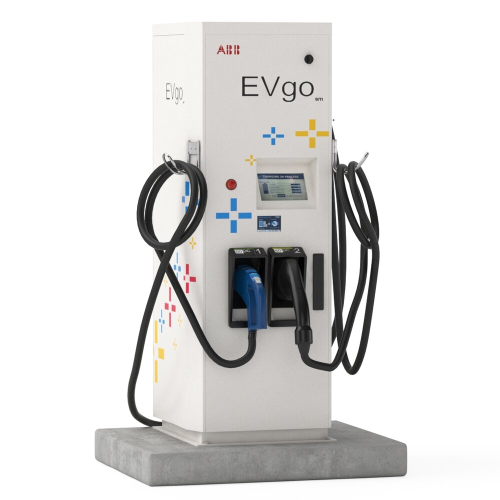 Electric Vehicle Charging Station EV GO Part 1 3D модель