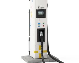 Electric Vehicle Charging Station EV GO Part 2 3D-Modell