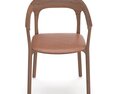 Elle Upholstered Chair with Armrest 3d model