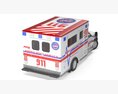 Emergency Ambulance Truck 2in1 vehicle car Modelo 3D