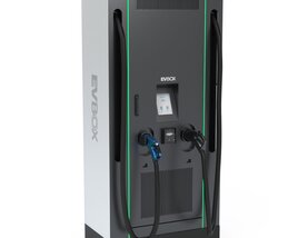 EVBox Troniq 100 Electric Vehicle Charging Station 3Dモデル