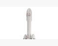 Falcon Heavy SpaceX Heavy-Lift Cargo Rocket Modello 3D