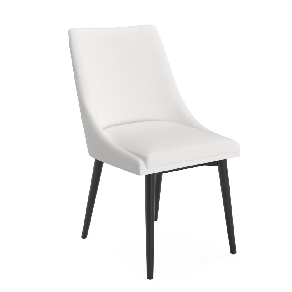 Faux Leather Upholstered Chair 3D-Modell