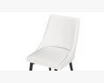Faux Leather Upholstered Chair Modelo 3D