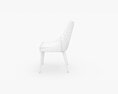 Faux Leather Upholstered Chair 3D-Modell