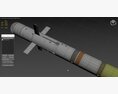 FIM 92 Stinger Missile 3d model clay render