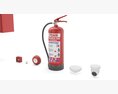 Fire Fighting System and security System 3D模型