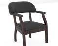 Flash Furniture Black Leather Soft Conference Chair Modello 3D