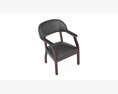 Flash Furniture Black Leather Soft Conference Chair 3d model