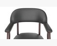 Flash Furniture Black Leather Soft Conference Chair 3D模型
