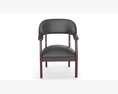 Flash Furniture Black Leather Soft Conference Chair 3D 모델 