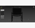 Flash Furniture Reception Chairs Black Leather Soft Side Chairs 3d model