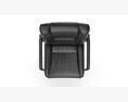 Flash Furniture Reception Chairs Black Leather Soft Side Chairs 3d model
