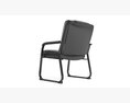 Flash Furniture Reception Chairs Black Leather Soft Side Chairs Modelo 3d
