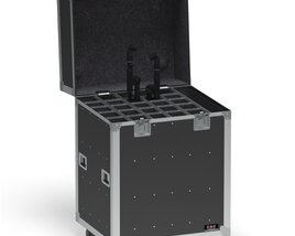 Flight Cases With Device Big 02 3D model