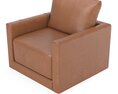 Gather Leather Swivel Chair 3D-Modell