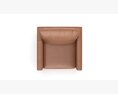 Gather Leather Swivel Chair 3D 모델 