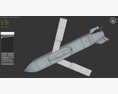 GB-6 JSOW Sub-Munitions Dispenser 3D-Modell Draufsicht