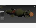 GBU-10 Paveway II Laser Guided Bomb 3D-Modell Seitenansicht