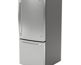 GE Bottom-Freezer Refrigerator GDE21EYKFS Modèle 3D